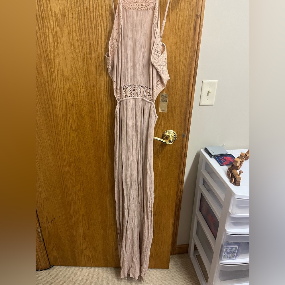 Dusty pink maxi